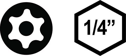 VEGA Industries VEGA T15 TORX Security Star Bits. Professional Grade ¼ Inch Hex Shank TORX T-15 S2 Steel 1" Security Star Bits. 125TT15A-4 (Pack of 4) - Image 4