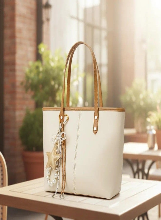 QTMY Cute Star Pearl Beaded Bow Rope Braided Keychain Bag Charms for Handbag Purse Backpack Accessories for Bogg Bag,672 - Image 5