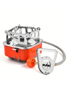 LDQ Portable Stainless Steel Camping Gas Stove With Electric Ignition-Windproof , Sturdy Support For Outdoor Hiking & Picnics  - Image 1