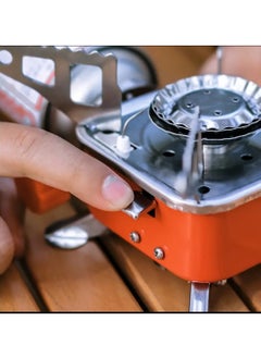 LDQ Portable Stainless Steel Camping Gas Stove With Electric Ignition-Windproof , Sturdy Support For Outdoor Hiking & Picnics  - Image 2