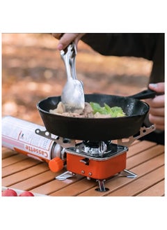 LDQ Portable Stainless Steel Camping Gas Stove With Electric Ignition-Windproof , Sturdy Support For Outdoor Hiking & Picnics  - Image 4