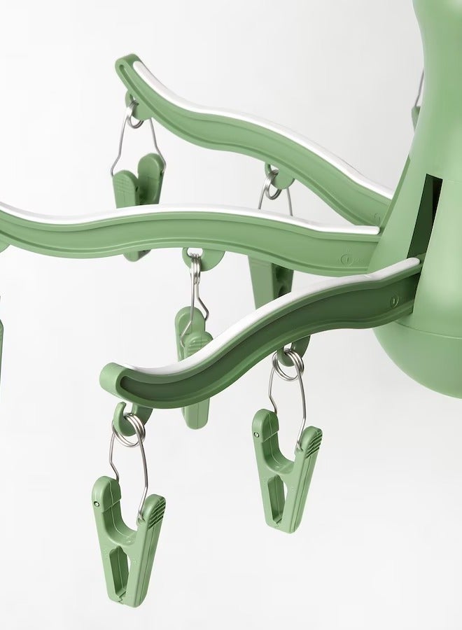 Hanging rack with 16 clips for clothes, socks, underwear, children's clothes and other small items, multi-color - Image 2