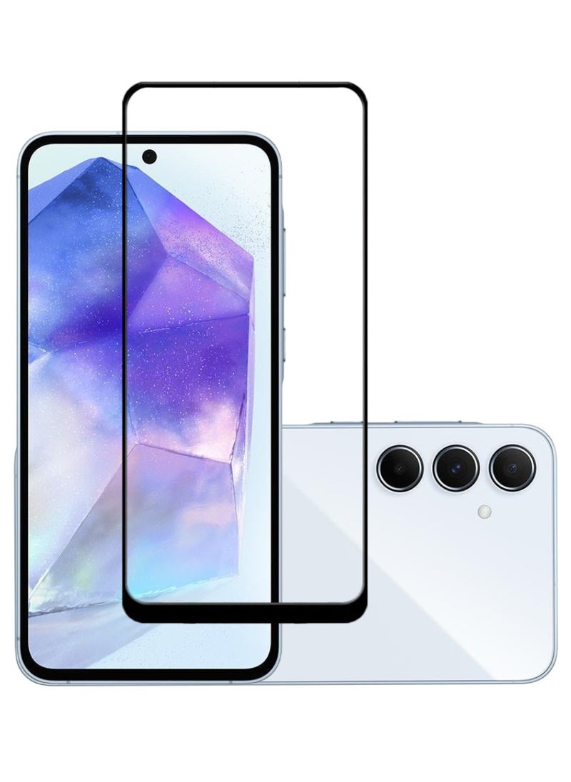 ACLIX Antistatic ESD Dustproof Premium Quality High Definition Tempered Glass Screen Protector Designed For Samsung Galaxy A55 - Image 1