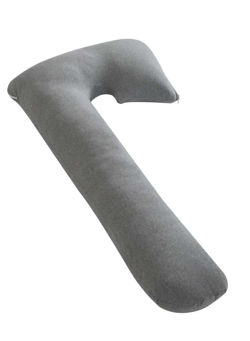 Moon وسادة الحمل العضوية على شكل J من MOON - رمادي فاتح - Image 1