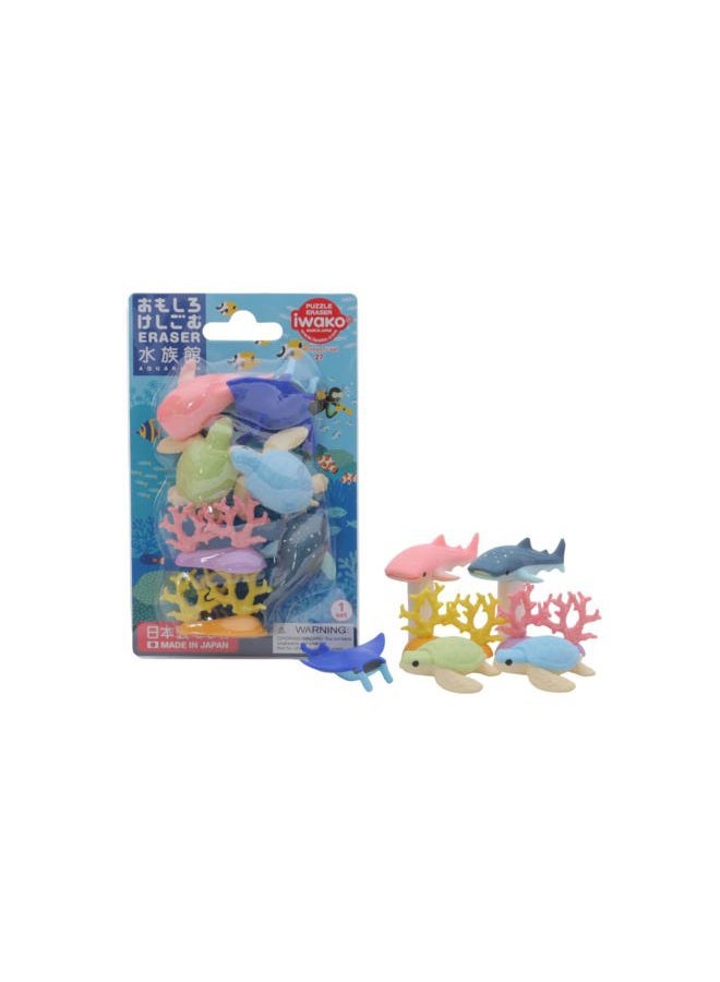 Iwako Deep Sea Animals Turtle Shark Stingray Coral Reef Japanese Erasers 3873 - Image 2