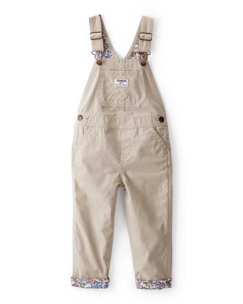 OSHKOSH B'gosh Oshkosh Girls World's Best Overalls, Brown, 3M - Image 1