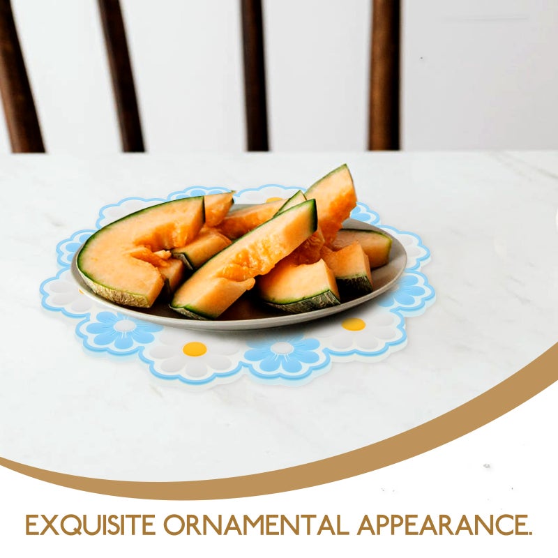 3Pcs Flower Hot Dish Holders Reusable Dish Pad Household Wok Wok Accessory - Image 3
