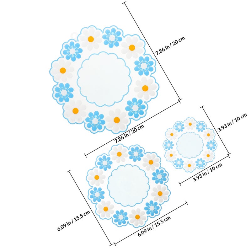 3Pcs Flower Hot Dish Holders Reusable Dish Pad Household Wok Wok Accessory - Image 2