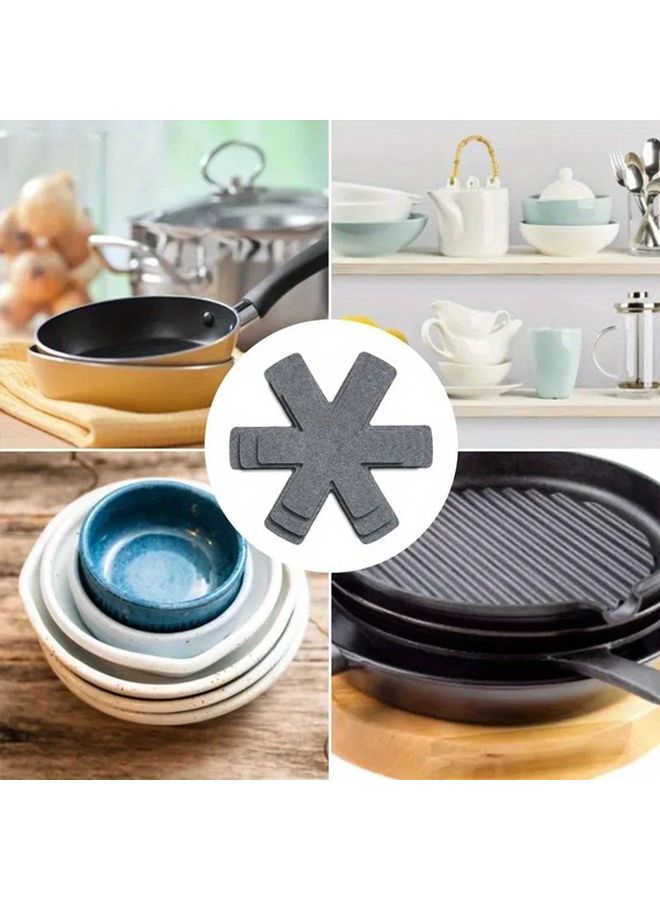 9 Pack Heat Resistant Non Slip Stove Burner Cooktop Protector Mats Black - Image 4