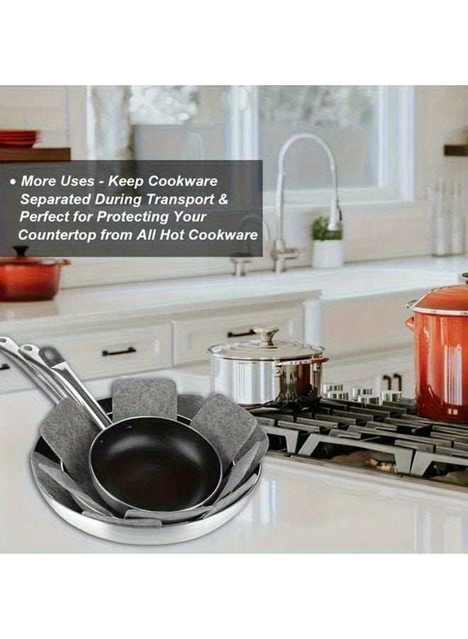 9 Pack Heat Resistant Non Slip Stove Burner Cooktop Protector Mats Black - Image 5