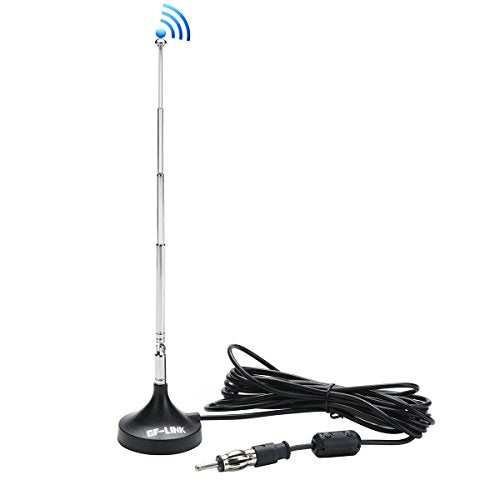 CHHLIUT Magnetic FM Car Antenna AM FM Telescoping Antenna Car Radio Truck with Magnetic Base - Image 1