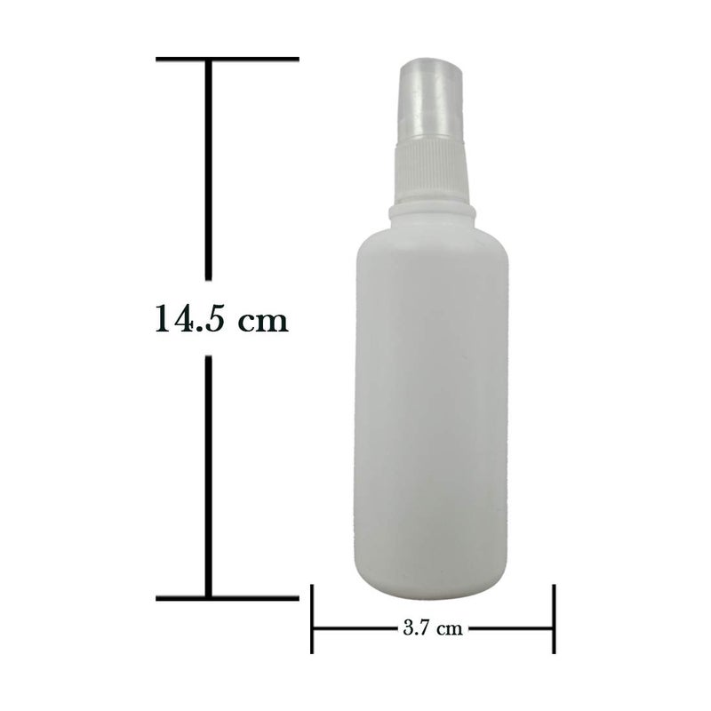 DIY Crafts Pack of 3 Pcs White Empty Refillable Fine Mist Spray Bottle 100 ML White Color Pack of 5 Pcs Kitche Pack of 3 Pcs White - Image 4