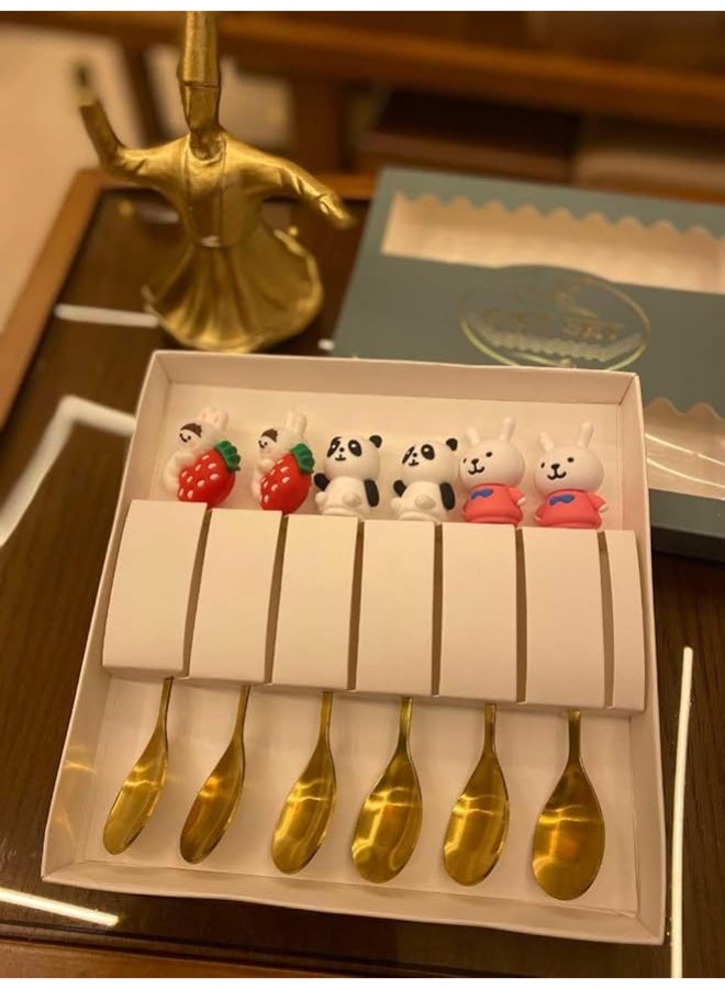 Two sets of dessert and coffee spoons - a set of 12 stainless steel coffee and dessert spoons - elegant and varied designs suitable for fruits, cakes, coffee, ice cream, and hot beverages | Product code: 295 - Image 2