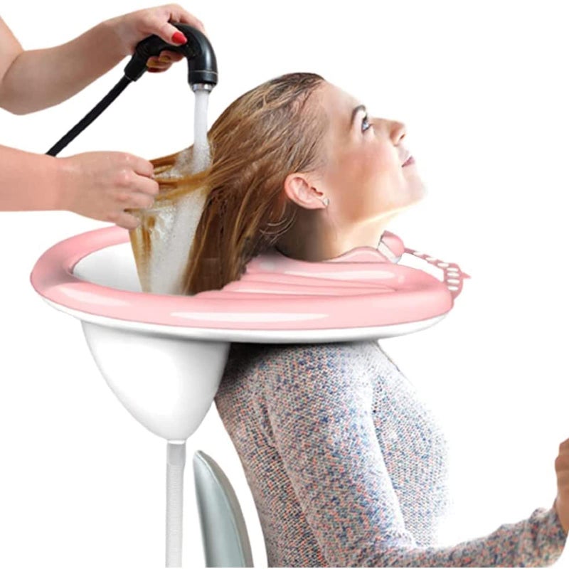 Peaoop Portable Inflatable Shampoo Basin for Bedridden, Handicapped, Seniors - With Air Pump, Hair Washing Tray for Home, Hospitals, Salons - Image 1