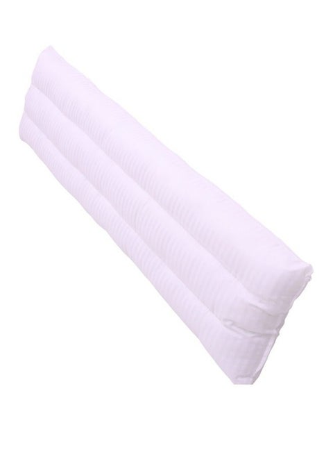 Large Cotton Sleeping Pillow Double Neck and Shoulder Support, Soft Fluffy Hotel Pillows Gathered Design, 150*40*10cm Sleeping Bed Pillow with Luxury Down Alternative Filling Hotel Style