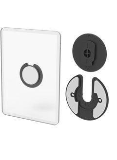 Y&D Universal Tablet Wall Mount Base, Adjustable 90 Degree Swivel Stand for iPad/Kindle/Apple TV Box/E-reader/Router Electronic Device Storage (Black)  - Image 1