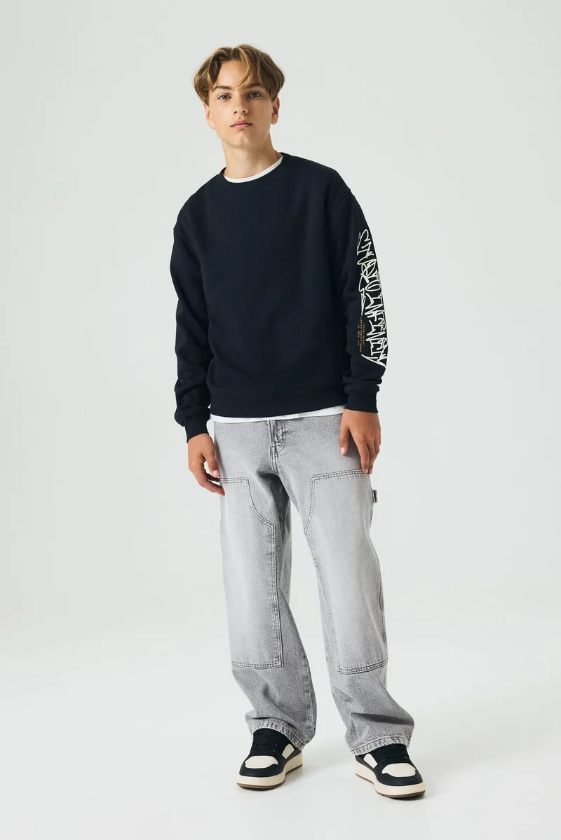 H&M Baggy Fit Carpenter Jeans