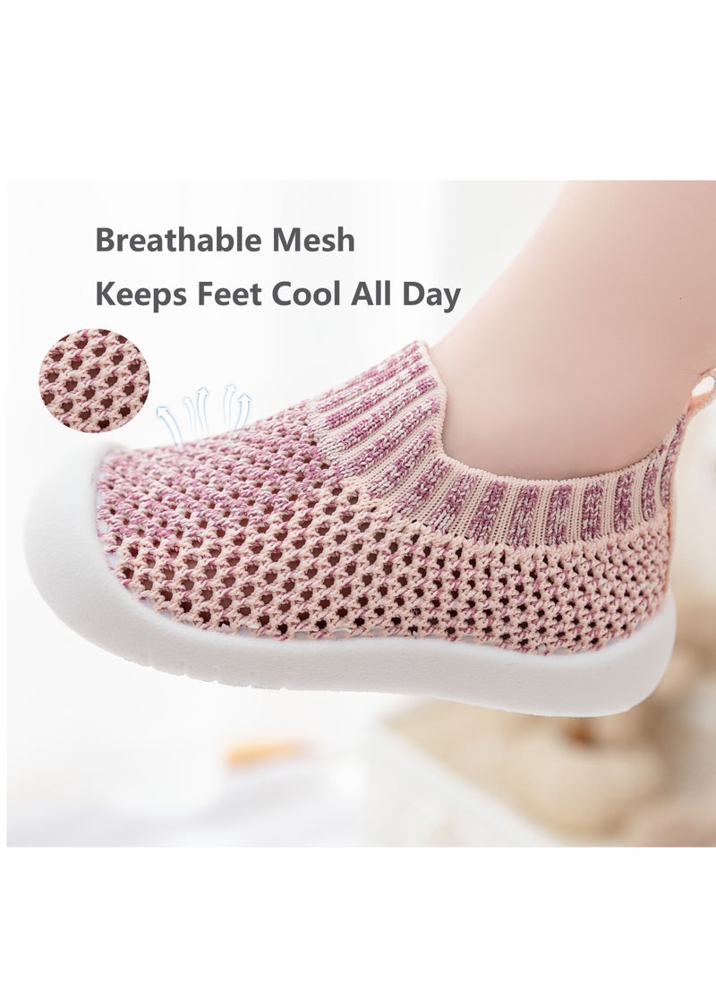 Generic - Trainers for Infant Toddler Boys Girls Shoes Breathable Mesh Soft Sole Lightweight Safer Non-Slip Toddler Sneakers Baby First Walking Shoes 6 - 36 Months - Image 1