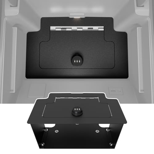SZYANG Center Console Safe Organizer Compatible with 2023-2026 Chevy Silverado GMC Sierra 1500 Redesigned 2022 Model Lock Box Console Safe Vault Replacement for 2022-2026 Chevy Silverado Accessories - Image 1