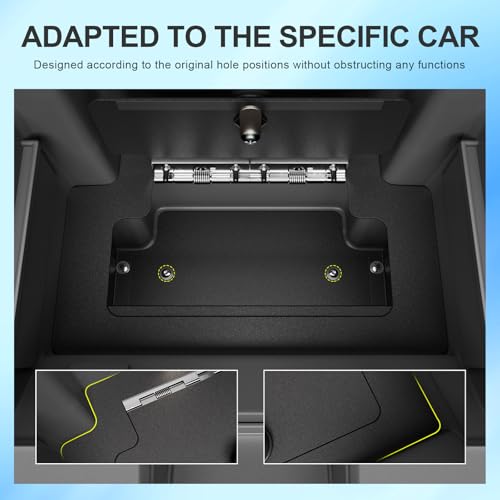 SZYANG Center Console Safe Organizer Compatible with 2023-2026 Chevy Silverado GMC Sierra 1500 Redesigned 2022 Model Lock Box Console Safe Vault Replacement for 2022-2026 Chevy Silverado Accessories - Image 2