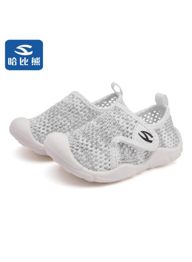 Habib Bear Summer Children's Shoes Baby Soft Sole Indoor Single Mesh Breathable Boys' Sports Shoes Lightweight Soft Sole