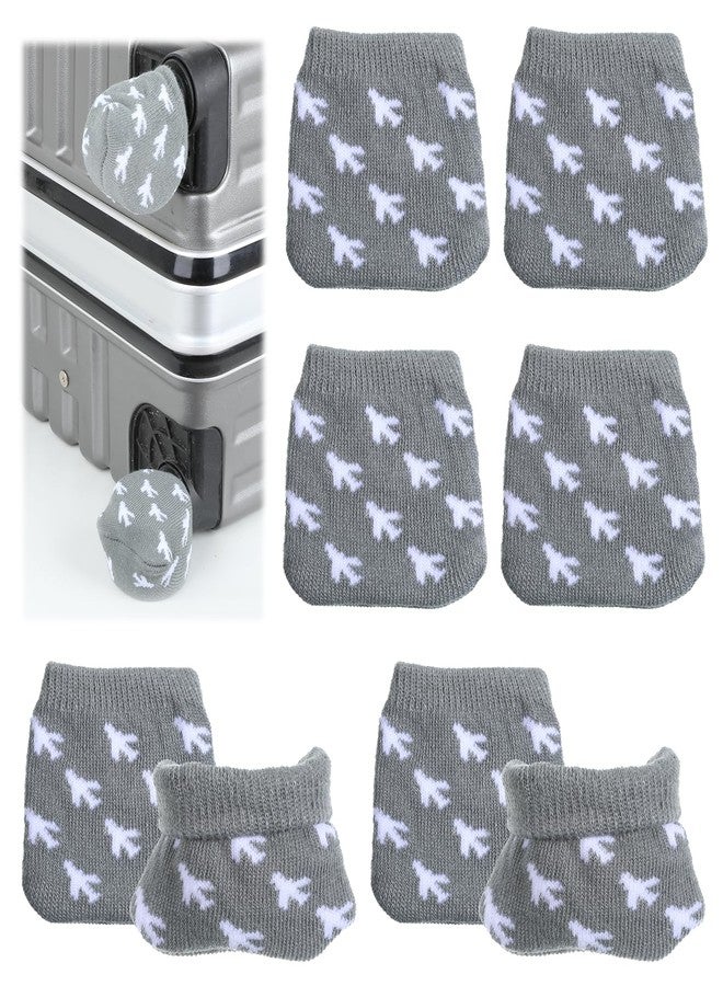 YQQYG مجموعة YQQYG من 8 أغطية لعجلات الأمتعة، تمنع اتساخ أرضية صندوق الأمتعة وتحافظ على نظافتها، حقيبة متعددة الاستخدامات - Image 1