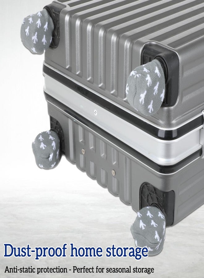 YQQYG مجموعة YQQYG من 8 أغطية لعجلات الأمتعة، تمنع اتساخ أرضية صندوق الأمتعة وتحافظ على نظافتها، حقيبة متعددة الاستخدامات - Image 4