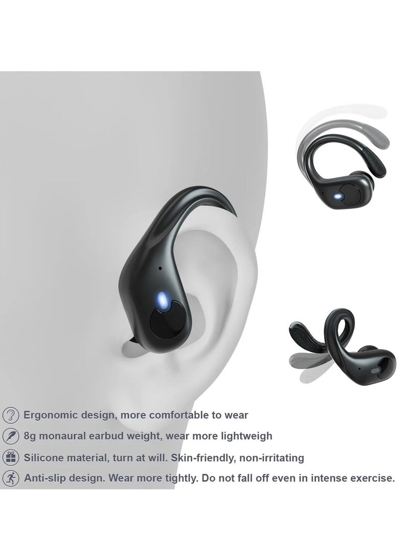 Generic - Waterproof Wireless Earbuds with Microphone and LED Display - Image 1