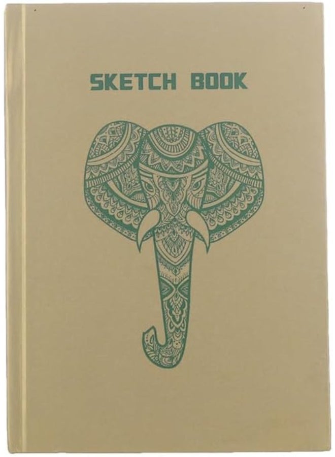 Discovery Sketch Book Heel White Paper 90 Gram 100 Sheets Brecoin Cover Size 17.5 * 25 A5 - Gold C-8295-35