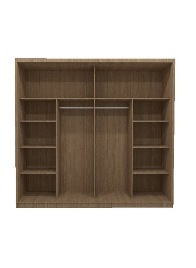 هومزمارت خزانة ملابس خشب لامنتك 220×170×50 سم - بيج - Image 1