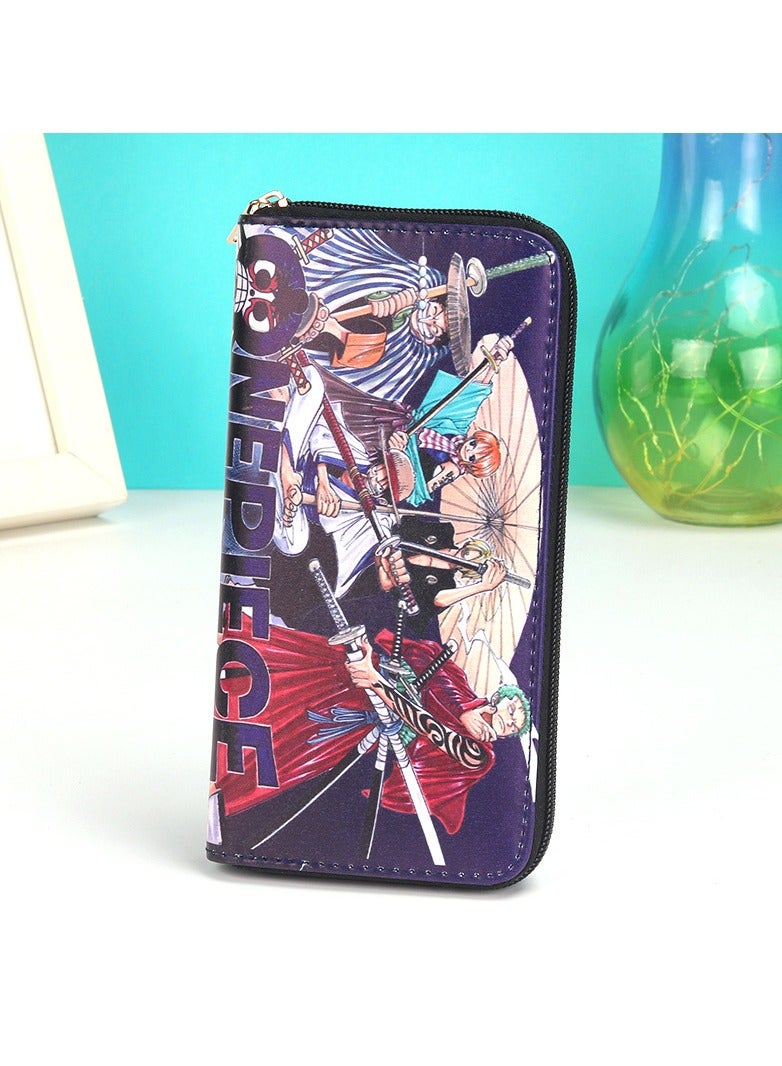 KUYING New ONE PIECE Personalized Multi Compartment Capacity Cartoon Long Zipper Wallet