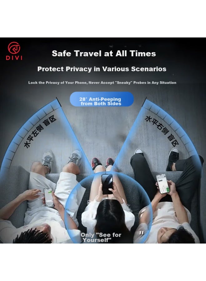DiVi First Guard Privacy Screen Protector For Huawei Pura70pro, P70pro+/ultra Full Adhesive Microcrystalline Full Coverage Tempered Glass Anti-fingerprint Dust-free Anti-drop Soft Film - Image 4
