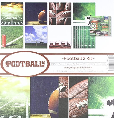 Reminisce FTL201 Football 2 Collection Scrapbook Kit