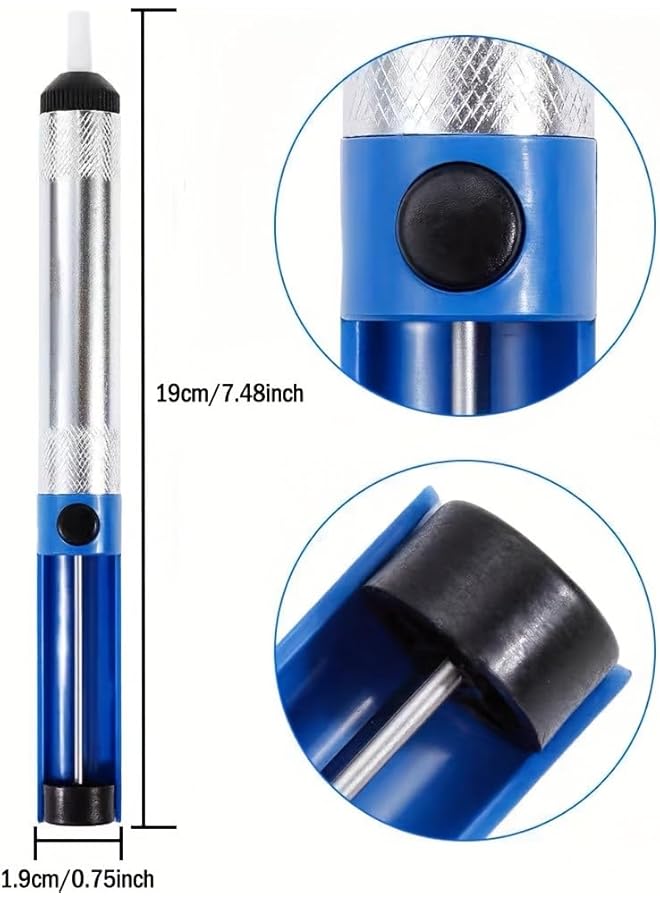 erorex Solder Sucker Desoldering Pump Electric Soldering Iron Auxiliary Tool Manual Desoldering Suction Pump Vacuum Pump Solder Removal Tool - Image 2