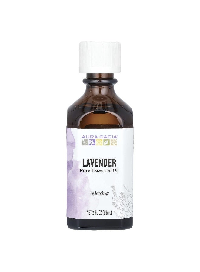 Aura Cacia, Pure Essential Oil, Lavender, 2 fl oz (59 ml) - Image 1