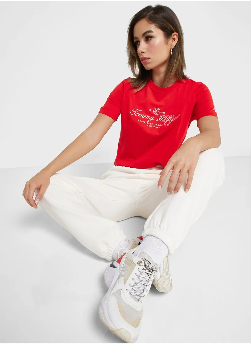 TOMMY HILFIGER Crew Neck Logo T-Shirt