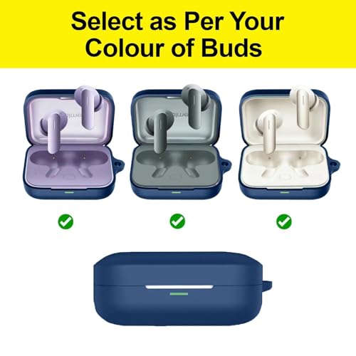 Cocoonkart Soft Silicone Case Cover Compatible for Realme Buds Air 7 | 7 Pro -Blue. - Image 4