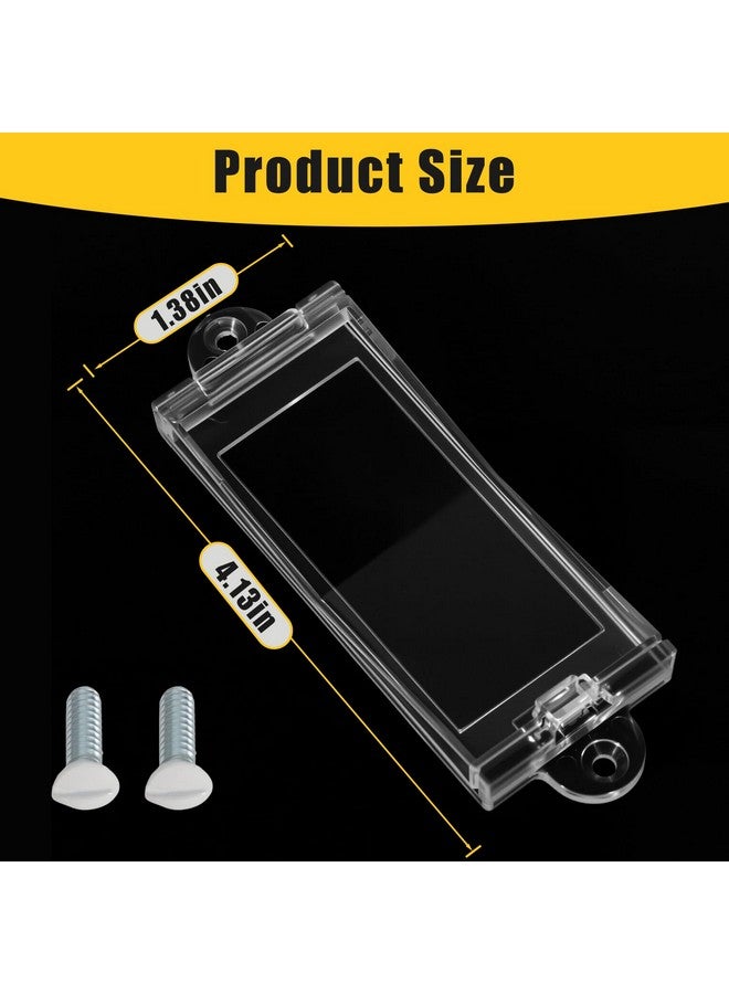 PSZEZNZ 4 Light Switch Guard Cover, Baby Proof Wall Switch Cover Guard for Rocker Light Switch Protects Your Lights or Circuits from Being Accidentally Turned On or Off (Clear) - Image 3