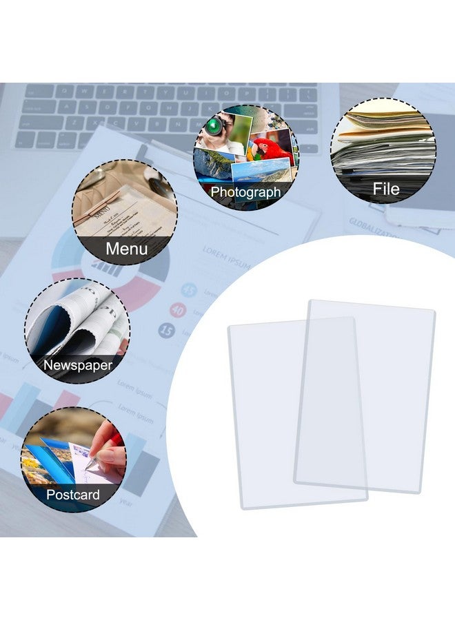 Rainmae Rainmae 14 Pack 8.5" x 11" Rigid Print Protectors, Clear Waterproof Hard Plastic Page Sheet Protectors, Paper Sleeves Photo Plastic Sleeves Hard Plastic Document Holder Birth Certificate Protector  - Image 3