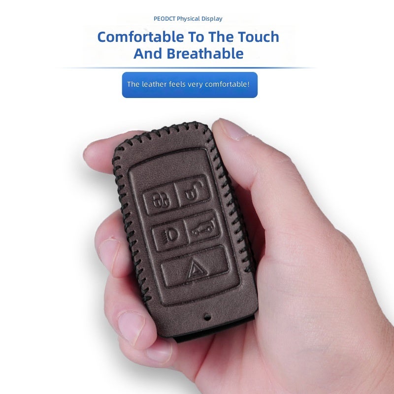 LAND ROVER Luxury Leather Key Case for Land Rover Discovery, Range Rover Sport, Evoque, and more - Image 2
