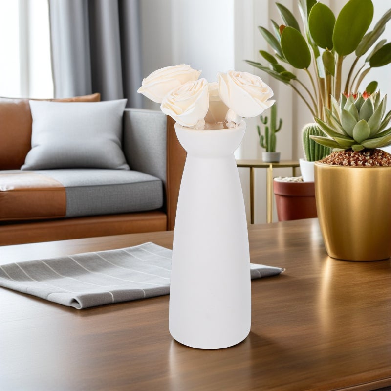 4Pcs Artificial Rose Flower Aromatherapy Diffuser Sticks Natural Rattan Scent Diffuser Refill for Essential Oils Home Decor for Living Room Bedroom Bathroom Office Beige - Image 5