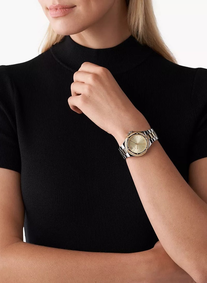 MK Lennox Two Tone Watch 6988 - Image 4