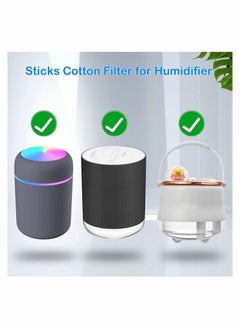 Captaintech Humidifier Sticks Filter Replacement Wick 40 Pieces Refill SticksCotton for Cool Mist Humidifiers Portable Diffuser USB Mini in Office Bedroom 4 Inch  - Image 3