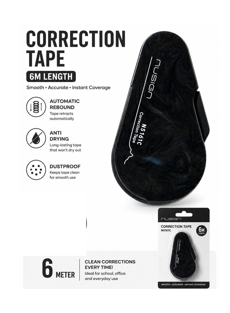 NUSIGN 1-Piece Correction Tape 6 Meter Length - Image 1