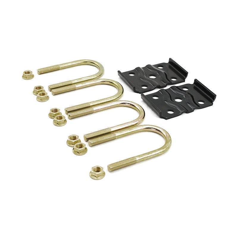مجموعة تثبيت المحور البديلة من Lippert Components بتصميم أنبوب ومسمار U بقطر 2.38" لأنظمة تعليق مقطورات السفر في المركبات الترفيهية - 297427