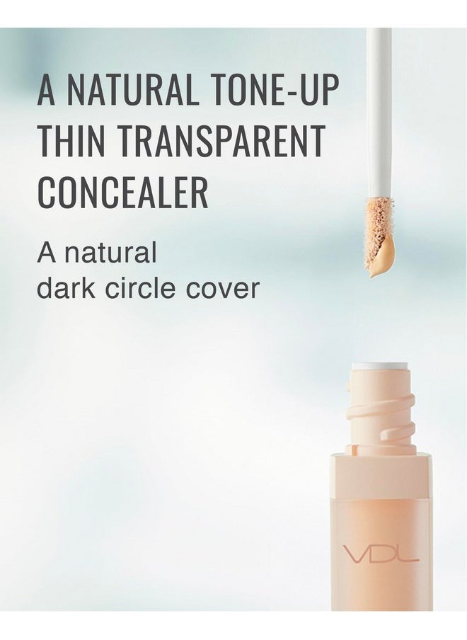 VDL - Expert Color Under-Eye Primer (Salmon, 0.19 Oz) - Color-Correcting Concealer For Dark Circles, Uneven Skin Tone. Hydrating, Smooth. Korean Makeup. - Image 1