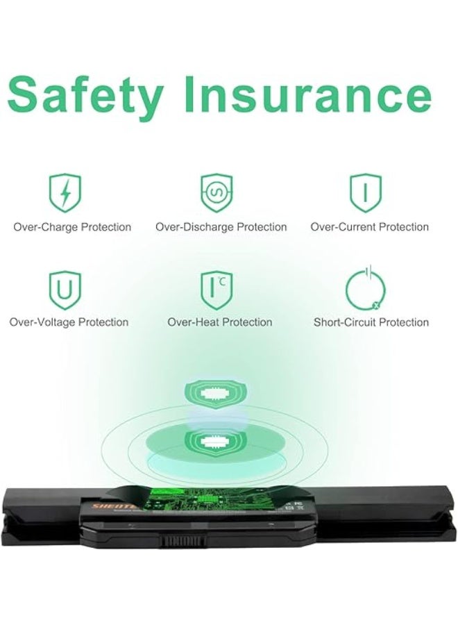 High Performance Laptop Battery - 14.8V 2600mAh - Durable & Reliable Replacement for ASUS K53, A53, X53 & X54 Series - Long Lasting Daily Use - Image 3