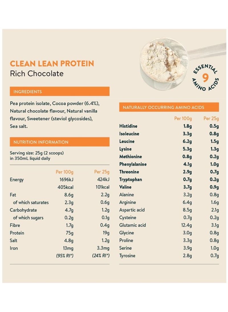 Nuzest Clean Lean Protein, Rich Chocolate, 1kg, 40 Servings - Image 3