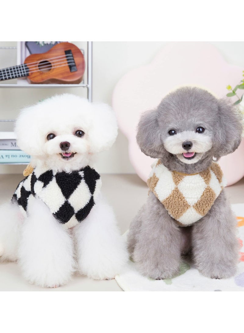 Cute Dog Coat For Winter Super Soft Dog Winter Warm Coat Pet Sweatshirt Jacket for Cold Wheather for Small Medium Dog Cat Clothes Apparel Brown L - Image 3