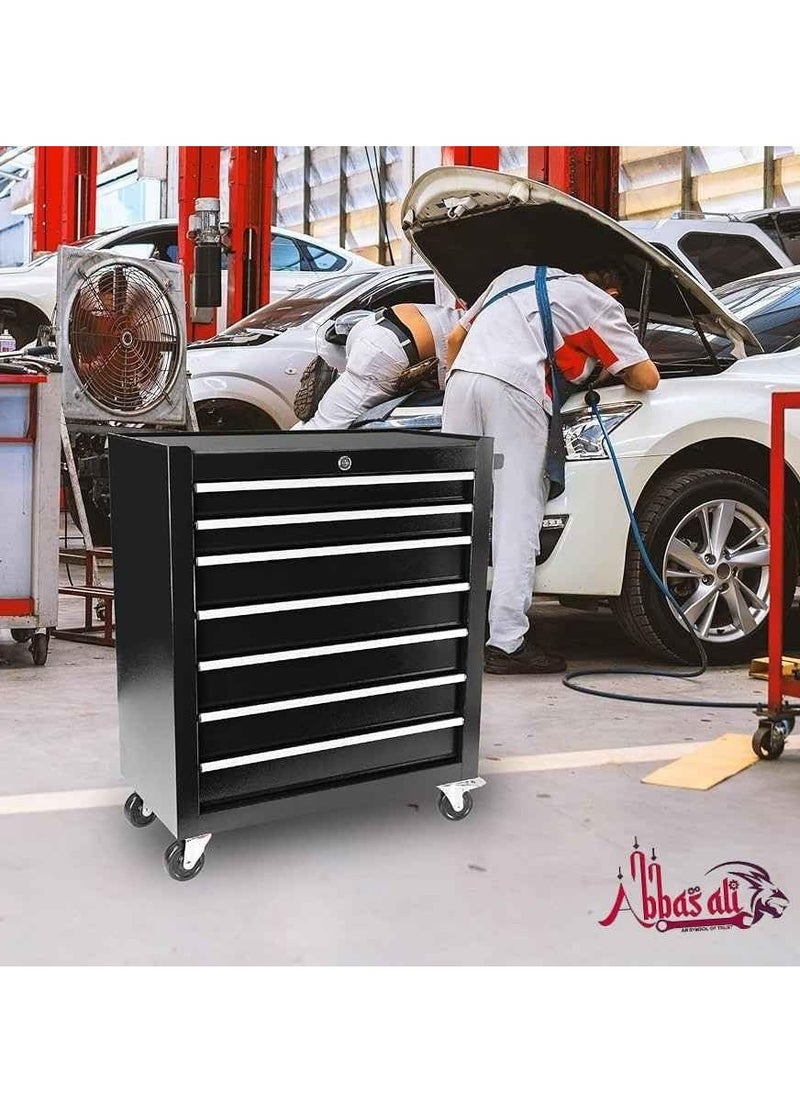 عباسلي - صندوق أدوات يحتوي على 7 أدراج مصنوع من المعدن عالي الجودة - Image 1